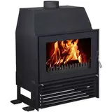 EuroTeplo wasserführender Kamineinsatz  | Malaga II Frontscheibe | 18 kW - Schwarz
