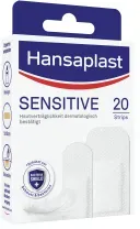 Hansaplast Sensitive Strip Pflaster, Hautfreundliche Wundversorgung mit nicht verklebender Wundauflage, 1 Packung = 20 Strips