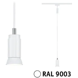 Paulmann URail Pendel Runa, 10 W, GU10, Dimmbar, 230 V, verschiedene Farben, Schienensystem