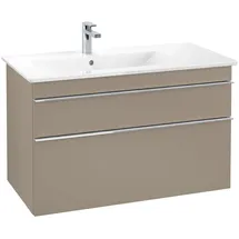 Villeroy & Boch Waschtischunterschrank 2 Auszüge 95,3 x 59 x 50,2 cm Eiche