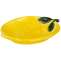 levandeo Zitronenschale Keramik Gelb 21 cm