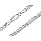 Silberkettenstore Silberkette Doppelpanzerkette 5,8mm - 925 Silber, Länge wählbar von 38-90cm silberfarben 50cm