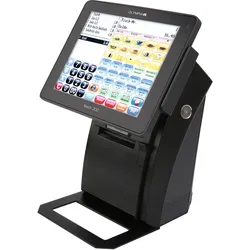 OLYMPIA Touch 200 Registrierkasse 3 Jahre TSE Lizenz Android Betriebssystem, Schwarz