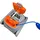 CF Group Xeox Poseidon grau/orange 40 cm