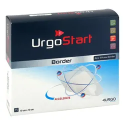 Urgostart Border 10x10 cm Schaumstoffwundverband