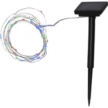Star Trading Solarlichterkette Dew Drop LED 5 m Bunt
