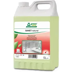 TANA green care SANET natural Sanitärreiniger, Sanitär-Essigreiniger für ein streifenfreies Ergebnis, 1 Karton = 2 x 5 l - Kanister