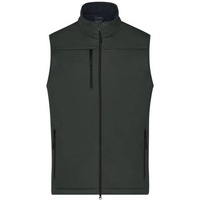 Men's Softshell Vest Klassische Softshellweste im sportlichen Design aus recyceltem Polyester grau, Gr. M