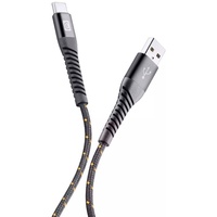 Cellular Line Cellularline Tetraforce Cable USB-A/USB-C 1.2m schwarz (TETRACABTYC1MK)