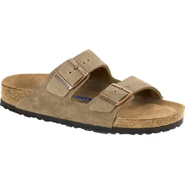 Birkenstock Arizona Weichbettung Veloursleder schmal taupe 37