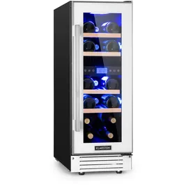 Klarstein Vinovilla 17 Built-In Duo Zweizonen-Weinkühlschrank 53l 17 Fl. 3-Farben Glastür