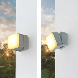 Easylight Außenwandleuchte Aluminium 9,0 cm 900 lm 3000 K Weiß