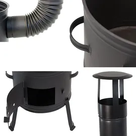 Grillplanet Gulaschkanone 39 cm schwarz