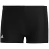 Herren 3 Stripes Boxer-Badehosen, Black/White, XS-S