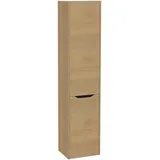 Vitra Integra Square Hochschrank 40 x 35 x 180 cm Eiche Gold Glas/Holz/Metall/MDF