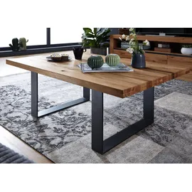 MASSIVMOEBEL24.DE MONTREUX Beige Wildeiche 90 x 45 x 90 cm