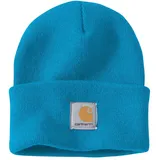 Carhartt Herren-Strickmütze mit Krempe, Blau - Atomic Blue, Einheitsgröße - Einheitsgröße