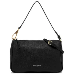 GIANNI CHIARINI Brooke Reißverschlusstasche M Nero, schwarz gold