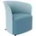 meet by paperflow Sessel Crown Polyester 73 x 69 x 63,5 cm Blau/Schwarz