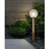 GLOBO Außenleuchte Aluminium Glas 250 x 1000 mm inkl. Bewegungsmelder beige