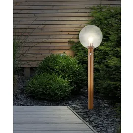 GLOBO Außenleuchte Aluminium Glas 250 x 1000 mm inkl. Bewegungsmelder beige
