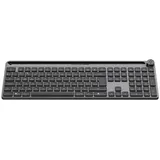 JLab Epic Keyboard - DE-Layout - Black Verbindung über Bluetooth oder USB Dongle, Beleuchtete Tasten, Schnelltasten und Medienknopf