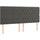 vidaXL Boxspringbett mit Matratze Dunkelgrau 180x200 cm Samt - Grau