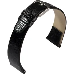 Eulit Eidechsenleder Teju Clip 20mm" E56408620102" - schwarz