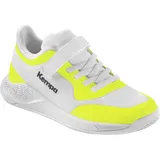 Kempa Kourtfly Handballschuhe Kinder weiß/fluo gelb 33