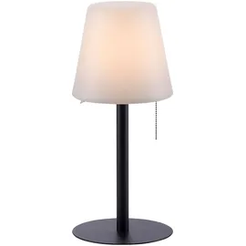 just light. Tischlampe Außen Steckleuchte weiß LED Tischleuchte dimmbar Akku Gartenlampe modern Wegeleuchte, schwarz, Led 2w 100lm 3000k warmweiß, Dxh 16,5x76 cm