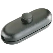 Inter Bär InterBär Schnurschalter Schwarz 1 x Aus/Ein 2 A 1 St.