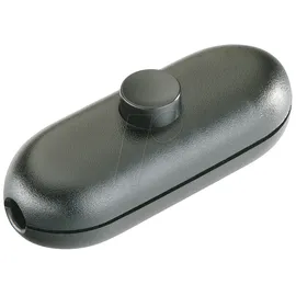 Inter Bär InterBär Schnurschalter Schwarz 1 x Aus/Ein 2 A 1 St.