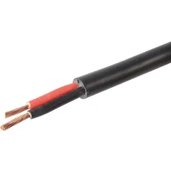 HERTH&BUSS Kabel, FLYY, 2-adrig, 50m schwarz/rot - 51275348000 - schwarz/rot