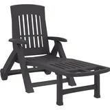 vidaXL Klappliege 189 x 72 x 96 cm anthrazit 48756
