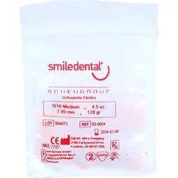 Zahnspangengummis Bunt Sort.5/16 Med 7.95Mm Latex 100 ST