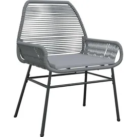 vidaXL Garten Essgruppe 5-tlg. Grau
