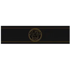 Profhome 935224-GU Exklusive Luxus Tapete Ornament glänzend Schwarz Gold 0,65 m2 0,13 m x 5,00 m 0,65 m2 Schwarz