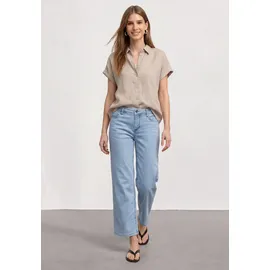 STREET ONE Damen, Gr. 33, Länge 26, ultra bleached wash, Jeans im loose fit 7/8-Länge, 5-Pocket-Jeans, mit Stretch
