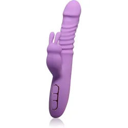 Pipedream Fantasy For Her Thrusting Silicone Rabbit Vibrator mit Klitoris-Stimulator 23,5 cm