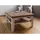 MASSIVMOEBEL24.DE Toulouse Weiß Mangoholz 85 x 85 x 45 cm