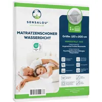 Sensalou Matratzenschoner Wasserdicht - Nässeschutz Matratzenauflage 120x200cm 1 St