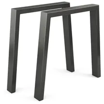 Vicco Tischbeine Schwarz, 75 x 72 cm U-förmig