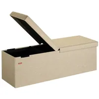 CASARIA Polsterbank Faltbar Beige 115 x 40 x 40 cm