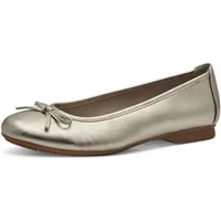 Jana Damen Ballerinas mit Schleife Vegan, Elfenbein (Champagner), 38 EU