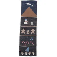 David Fussenegger Adventskalender Silvretta 'Schneemann' 28 x 100 cm Anthrazit