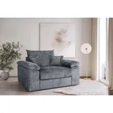 Home Affaire XXL-Sessel Soft&Cosy 151 x 93 x 123 cm grau mit 2 Zierkissen