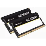 Corsair Mac Memory SODIMM 64GB (2x32GB) DDR4 2666MHz CL18 Speicher für Mac-Systeme, Apple-Qualifiziert - Schwarz