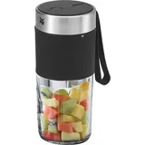 WMF Küchenminis Mix on go 300 ml, Mini Mixer go, USB Smoothie Maker, aufladbarer Personal Blender, tragbarer für Smoothies, Shakes