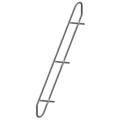 Handlauf abnehmbar 60° 19 Stufen Höhe senkrecht 4080mm