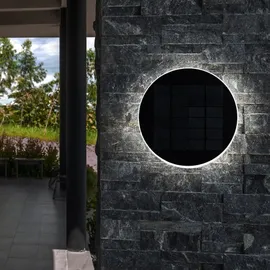 GLOBO Wegleuchte Garten außen Außenleuchte Stecklampe Erdspieß Akku, schwarz opal, 1x LED Solarleuchte Kunststoff,